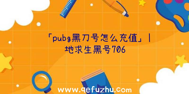 「pubg黑刀号怎么充值」|绝地求生黑号706